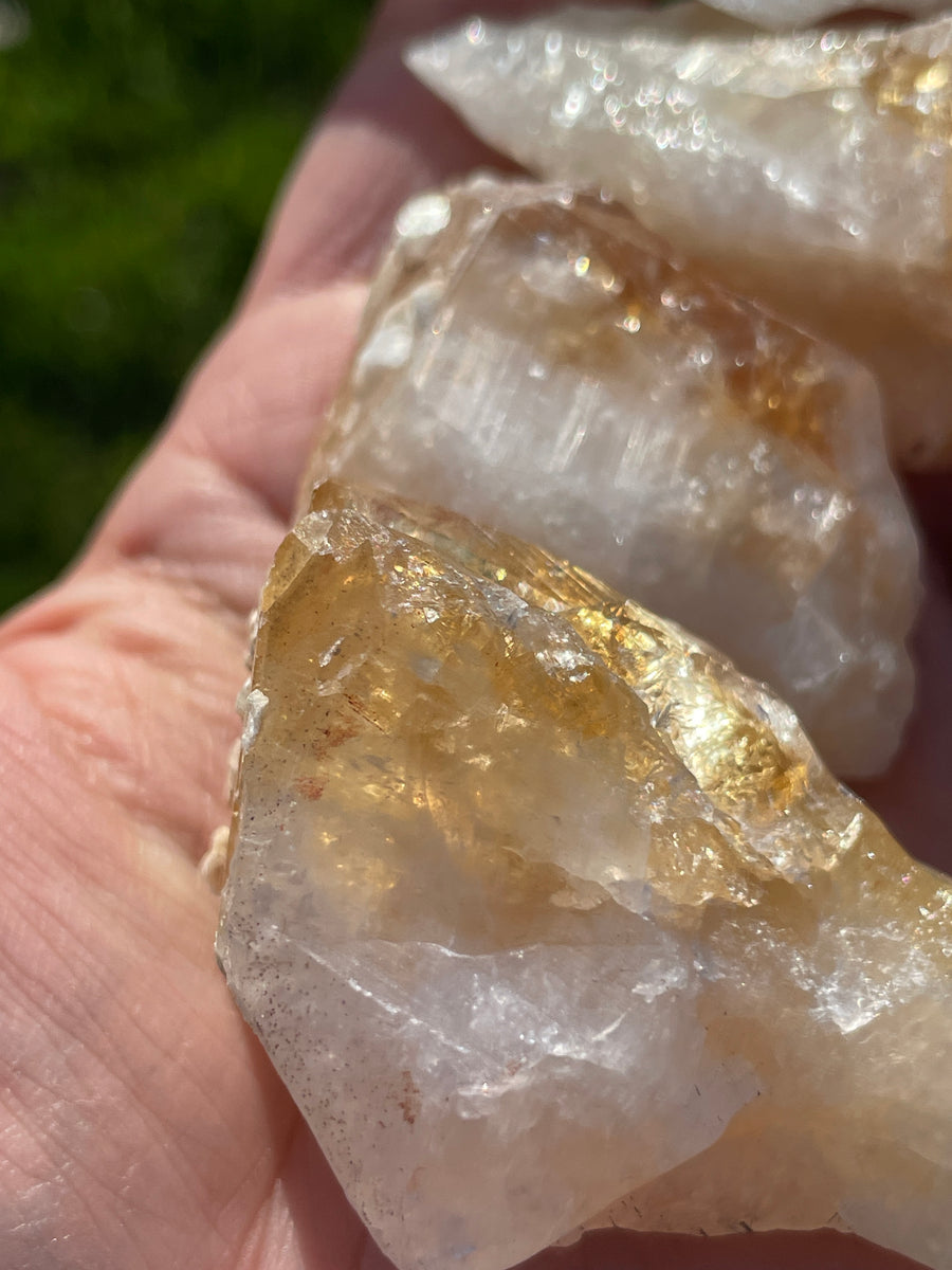 Citrine Points Slight imperfections