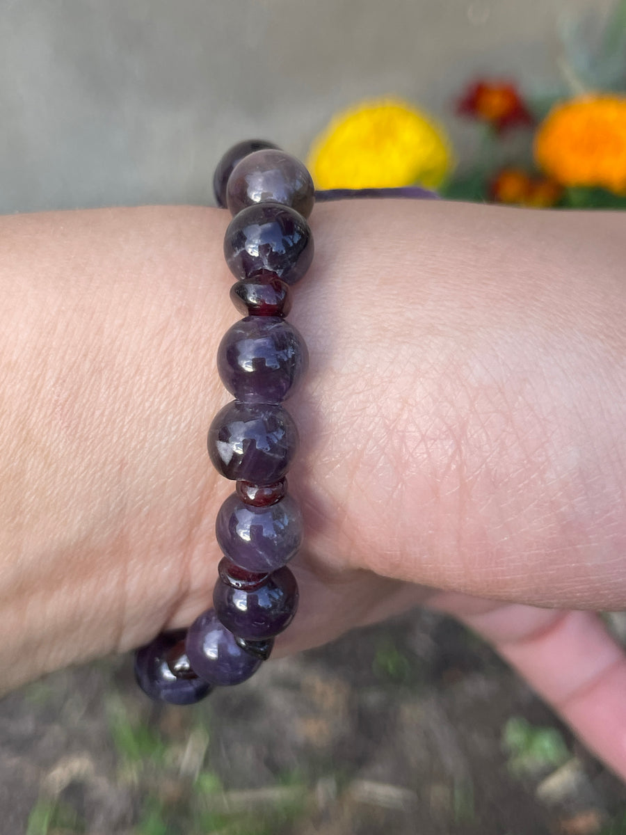 Amethyst and Garnet bracelet