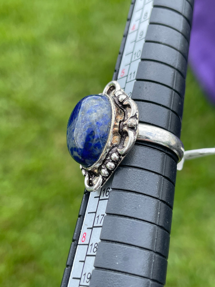 Lapis lazuli 925 silver ring size 6