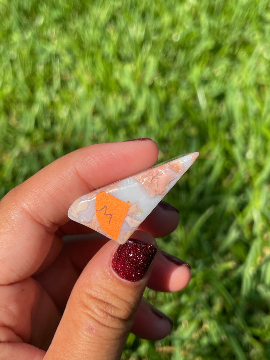 Pink petal Flower Agate free form