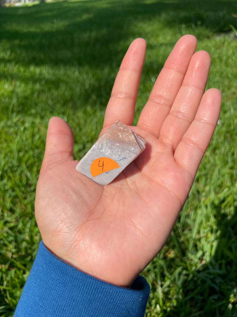 Pink petal Flower Agate free form