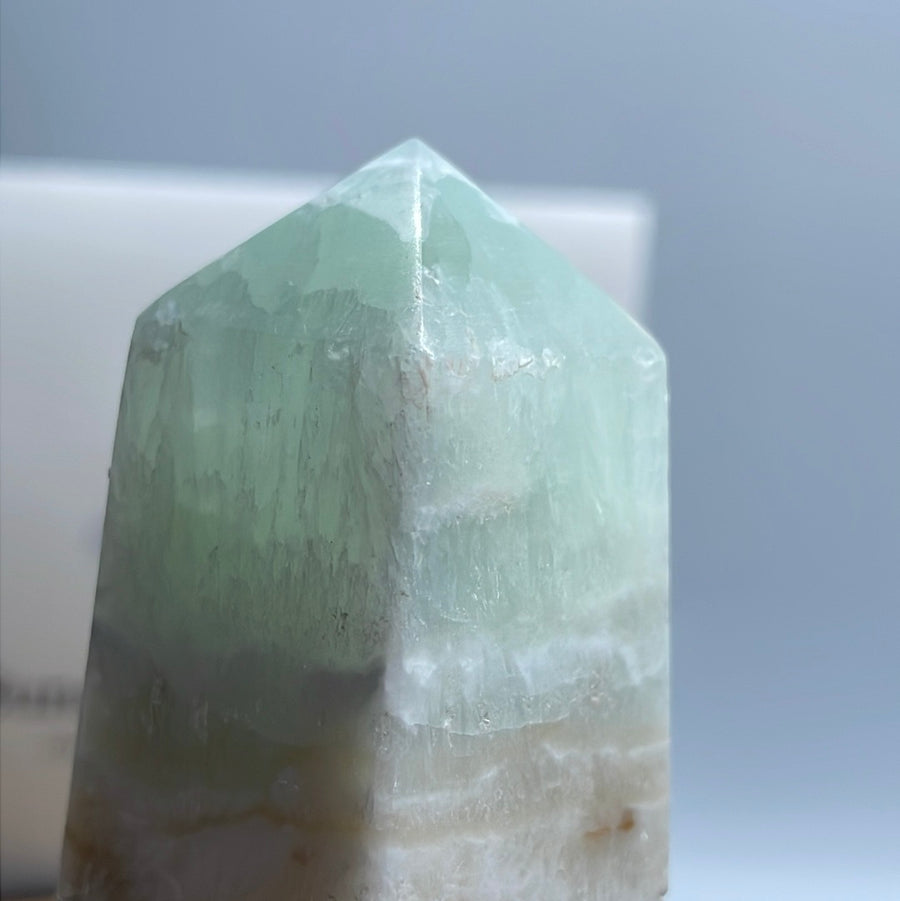 Caribbean calcite tower 4.4” tall