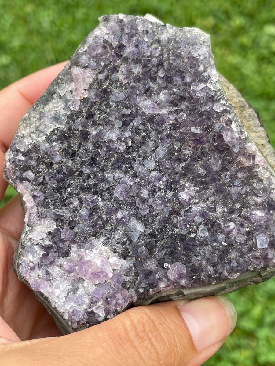 Raw Amethyst druzy specimen beautiful purple