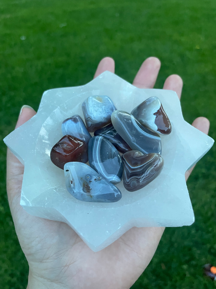 Selenite star dish bowl