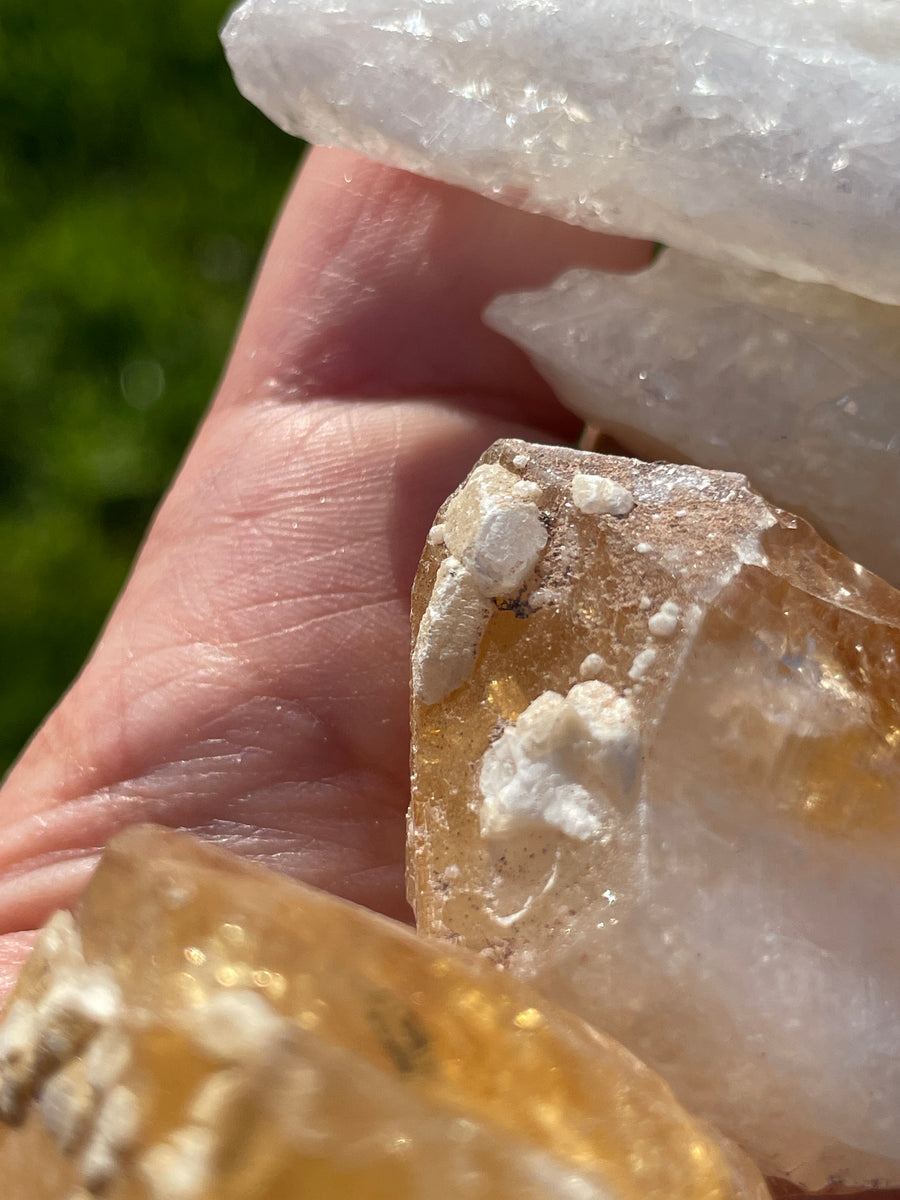 Citrine Points Slight imperfections