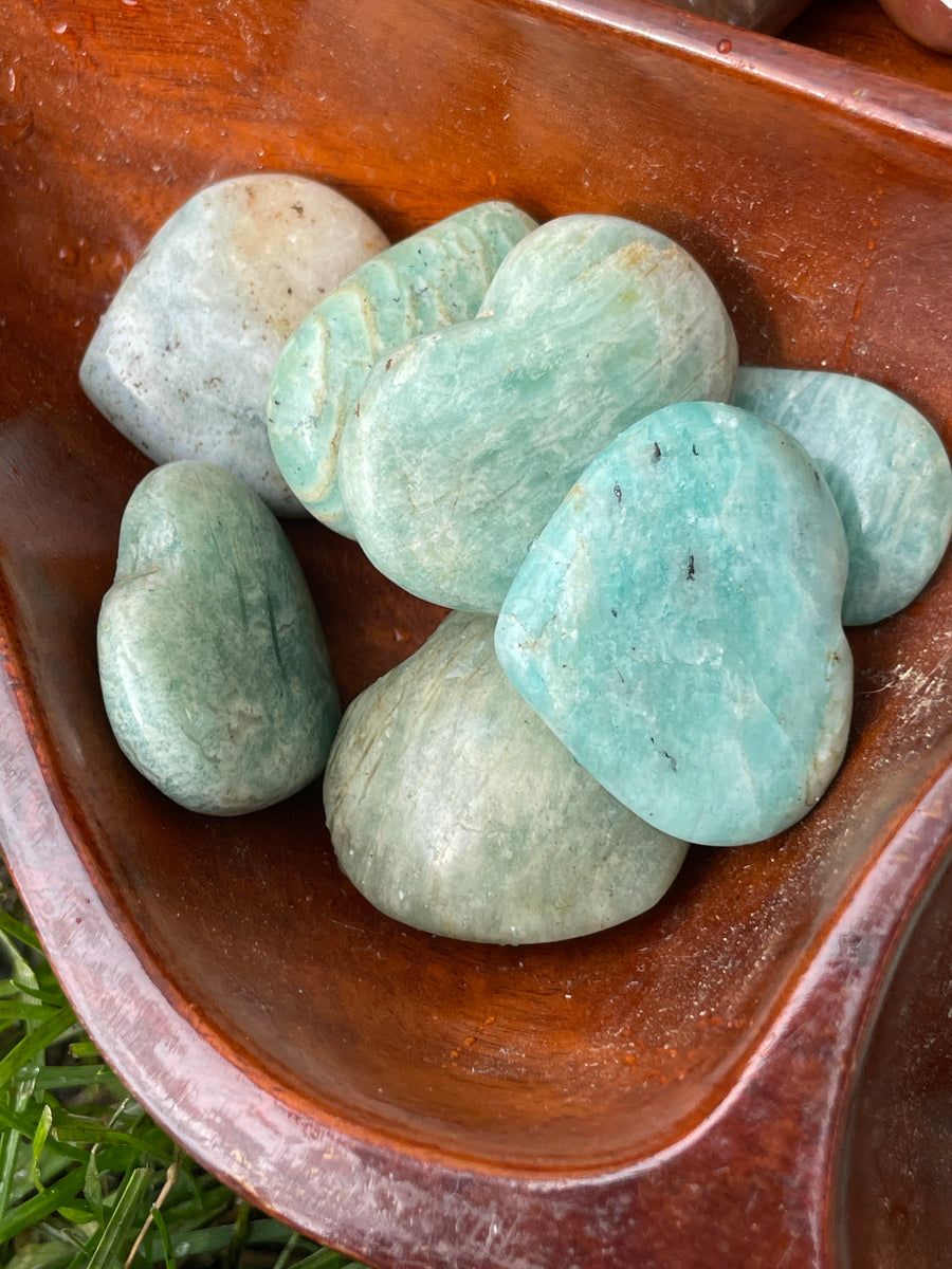 Amazonite pocket heart