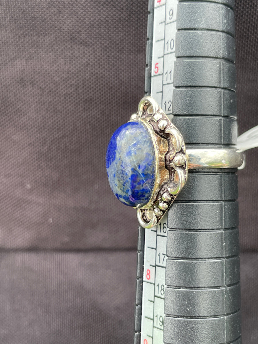 Lapis lazuli 925 silver ring size 6
