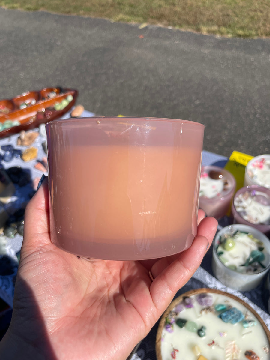 Ginger scented confidence and self growth crystal candle