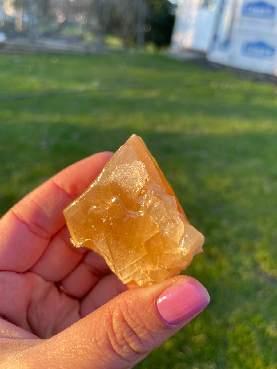 Honey Calcite Raw