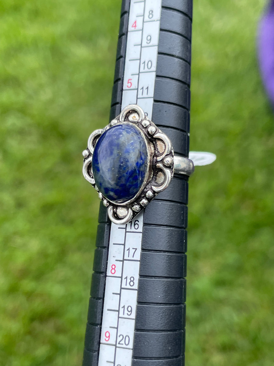 Lapis lazuli 925 silver ring size 6