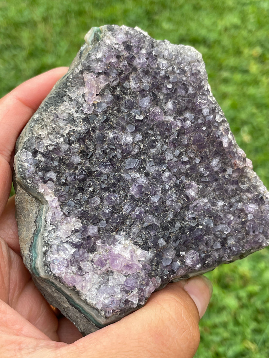 Raw Amethyst druzy specimen beautiful purple