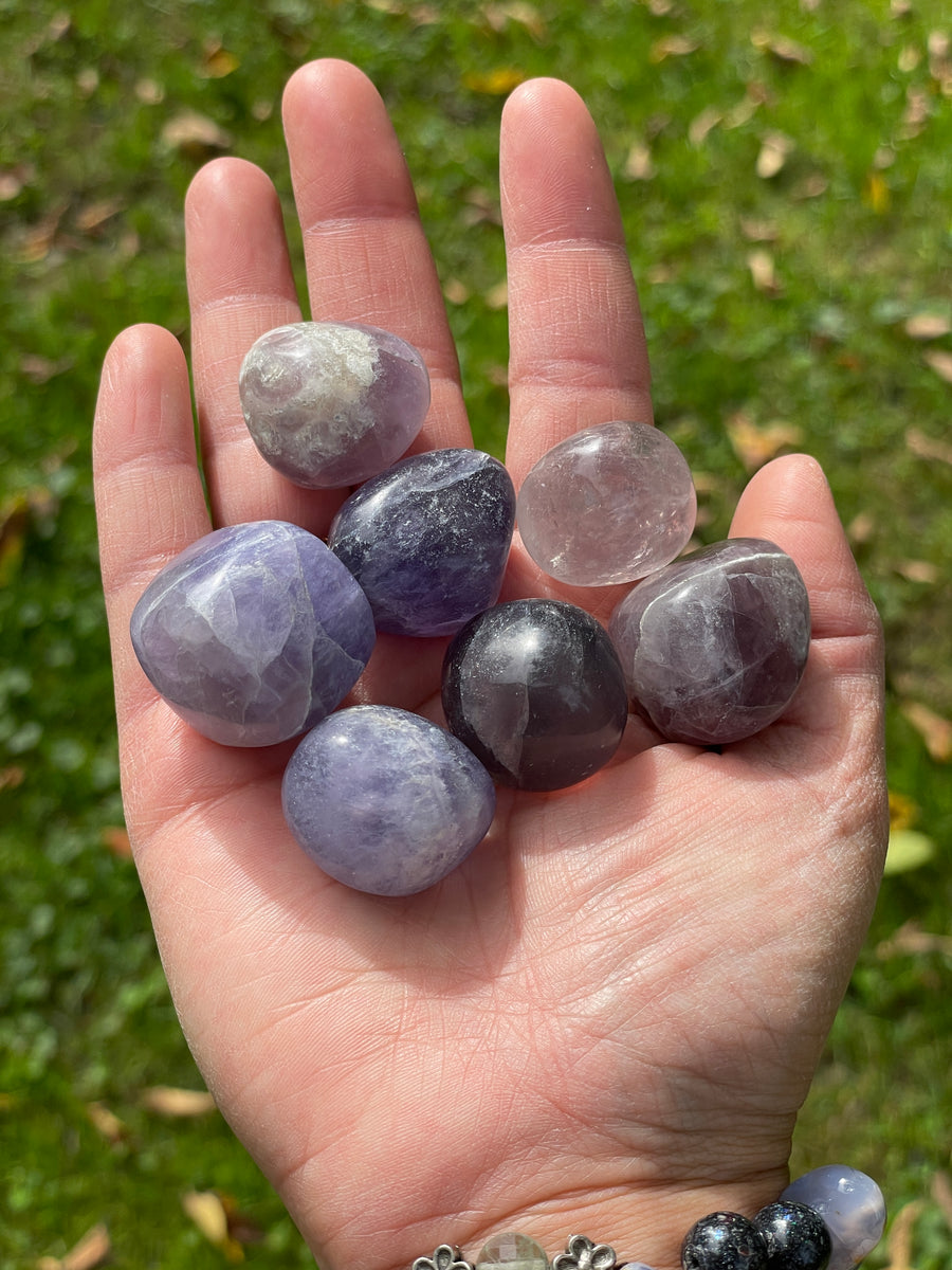 Fluorite colorful tumbles