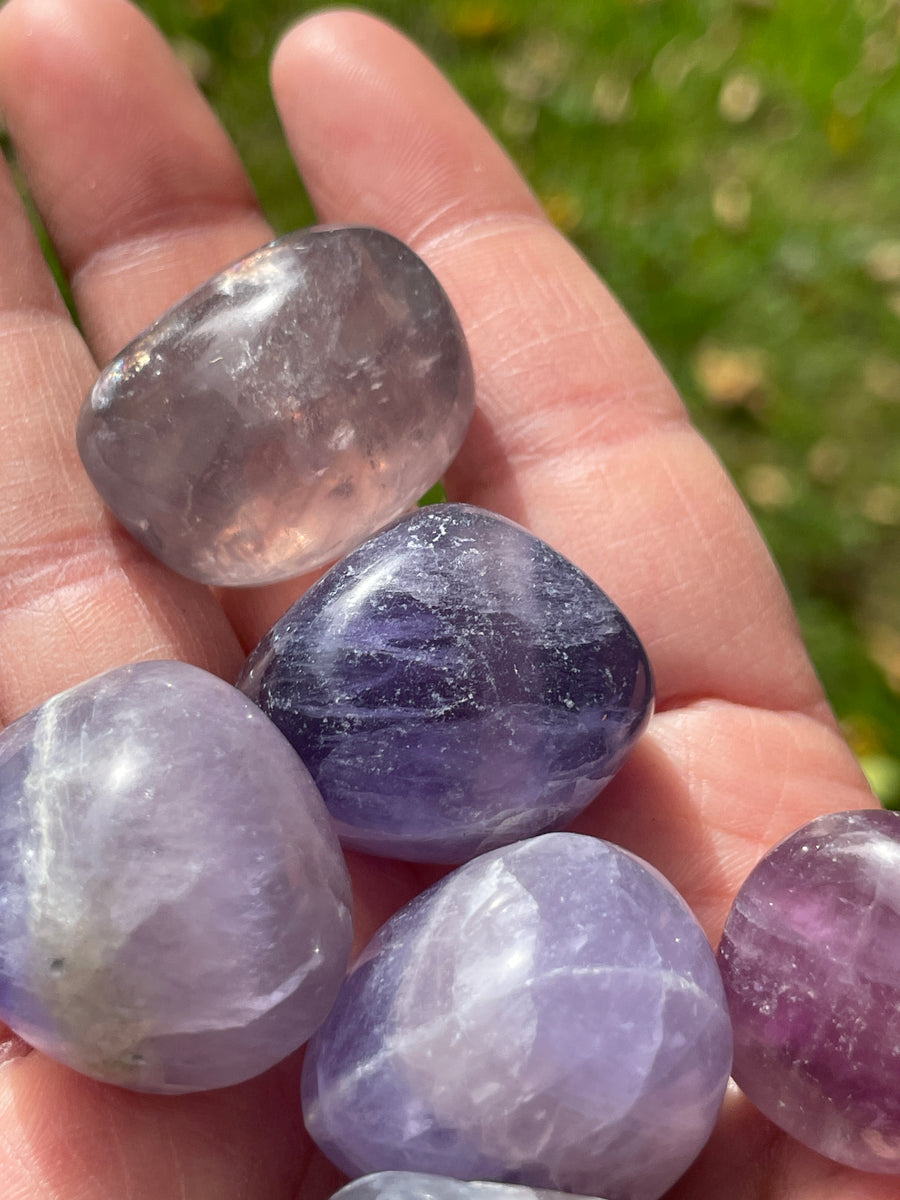 Fluorite colorful tumbles