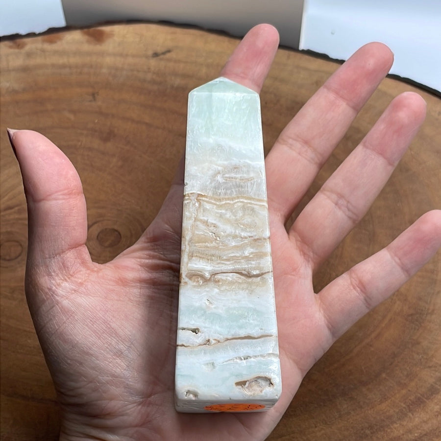 Caribbean calcite tower 4.4” tall