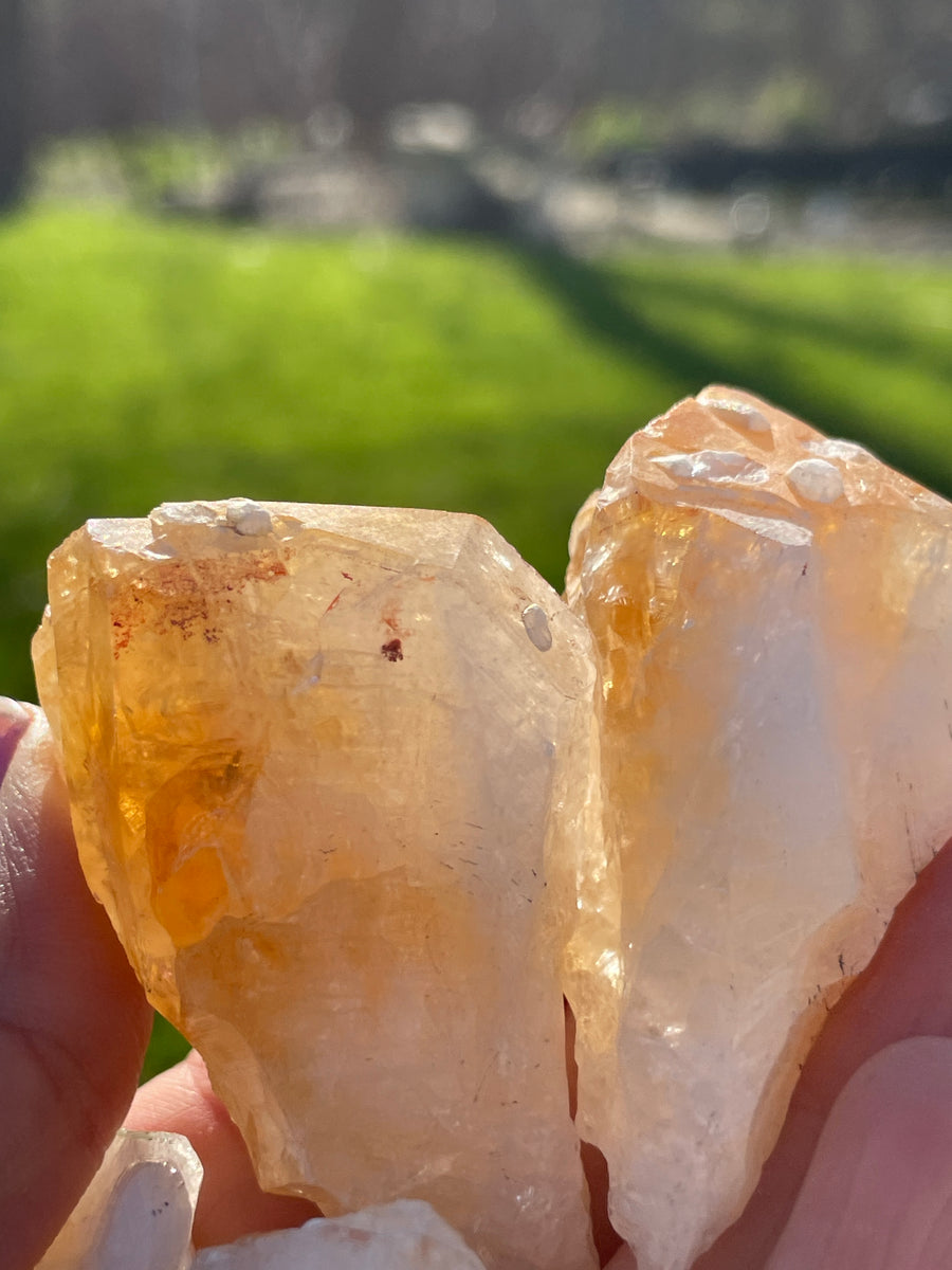 Citrine Points Slight imperfections