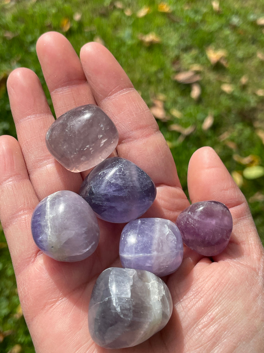 Fluorite colorful tumbles