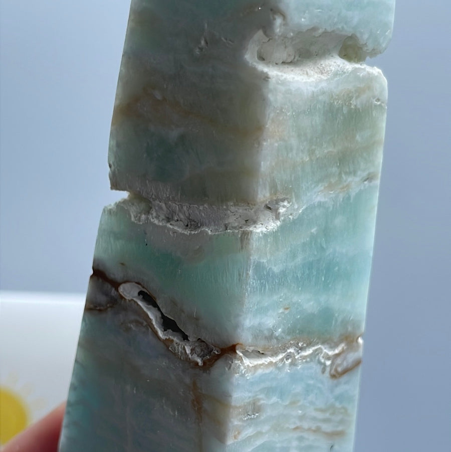 Caribbean calcite tower 5.7” tall