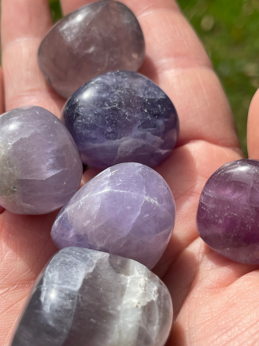 Fluorite colorful tumbles