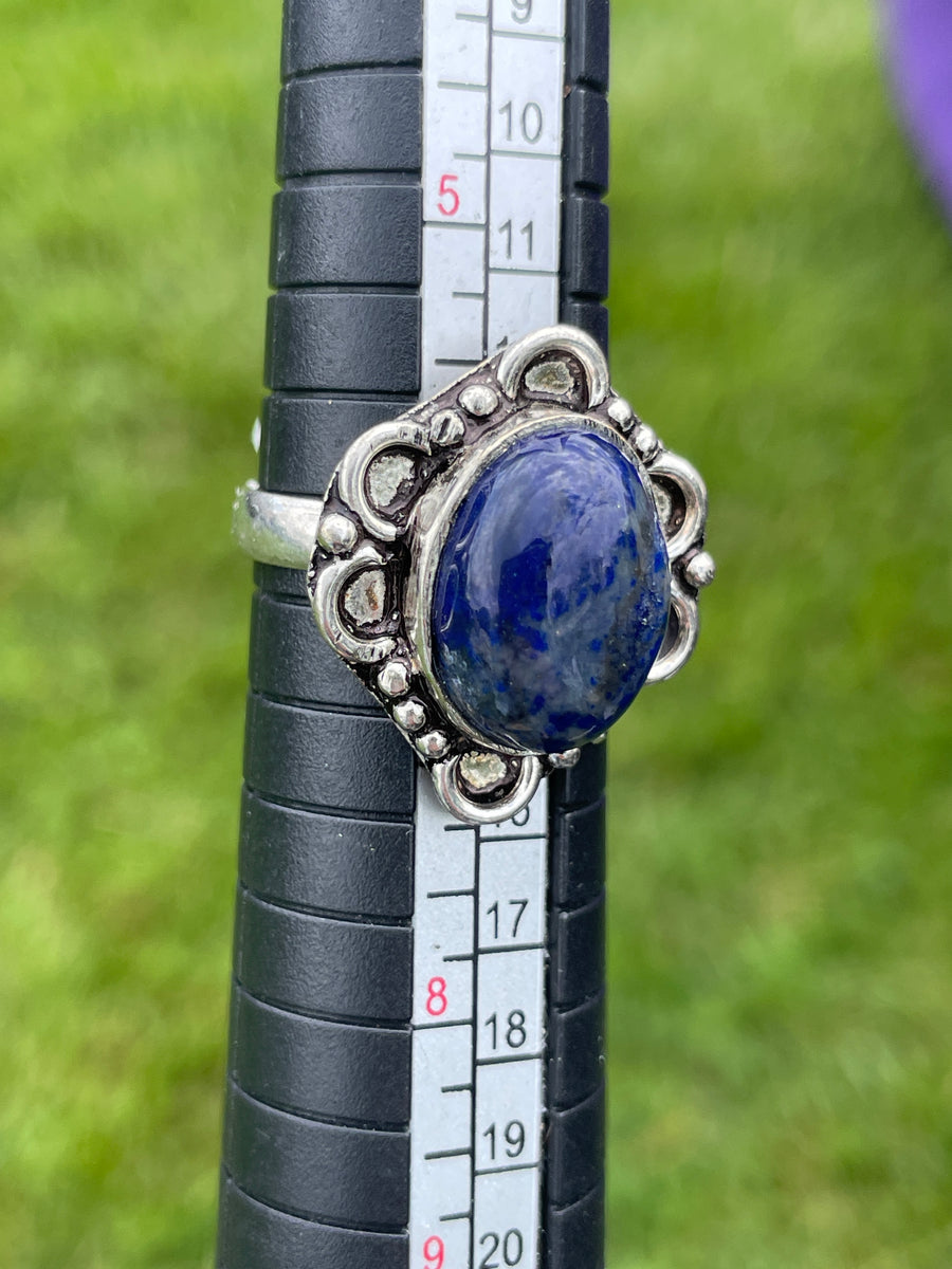 Lapis lazuli 925 silver ring size 6