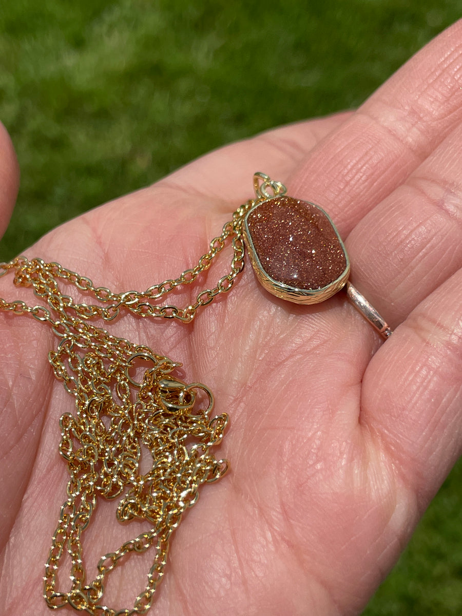 Goldstone necklace hypoallergenic