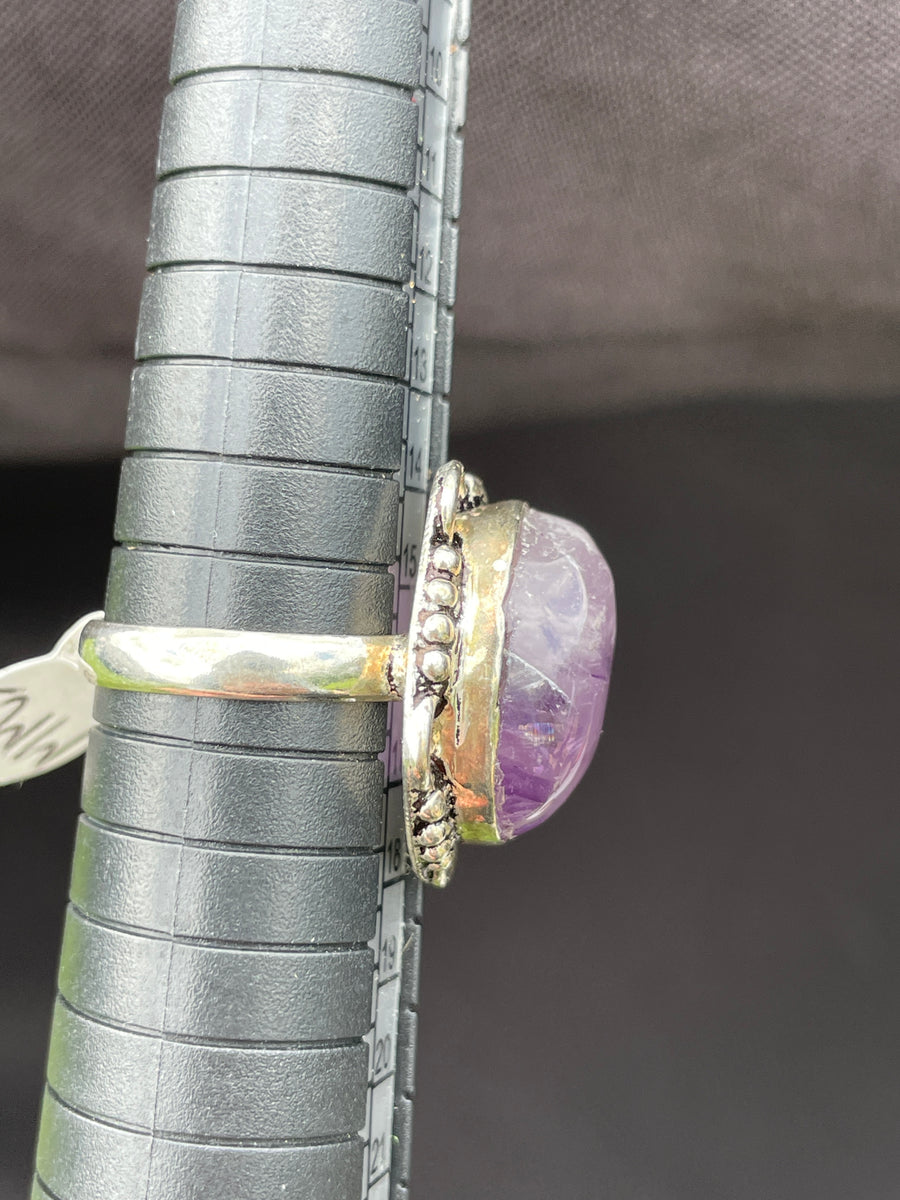 Purple fluorite ring size 7