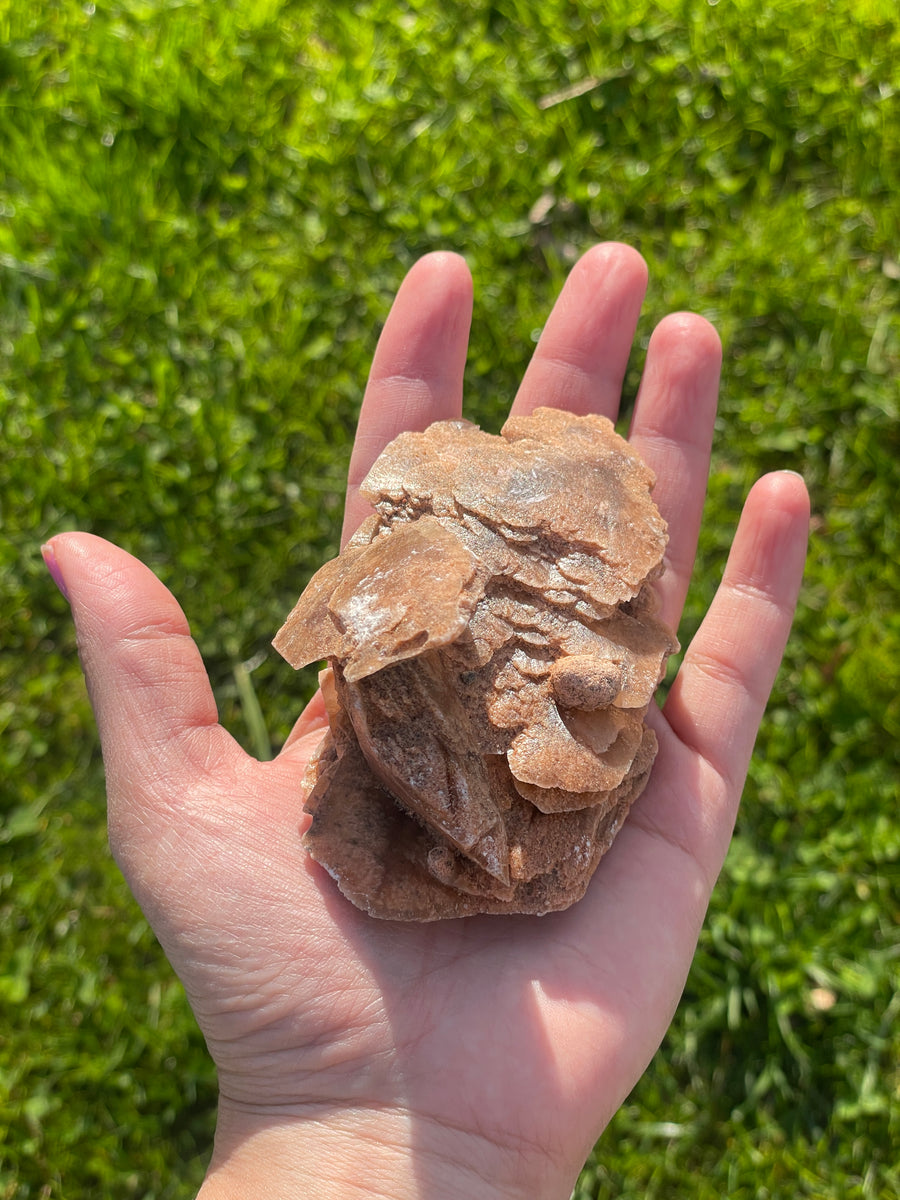 Selenite Desert rose largest in the shop