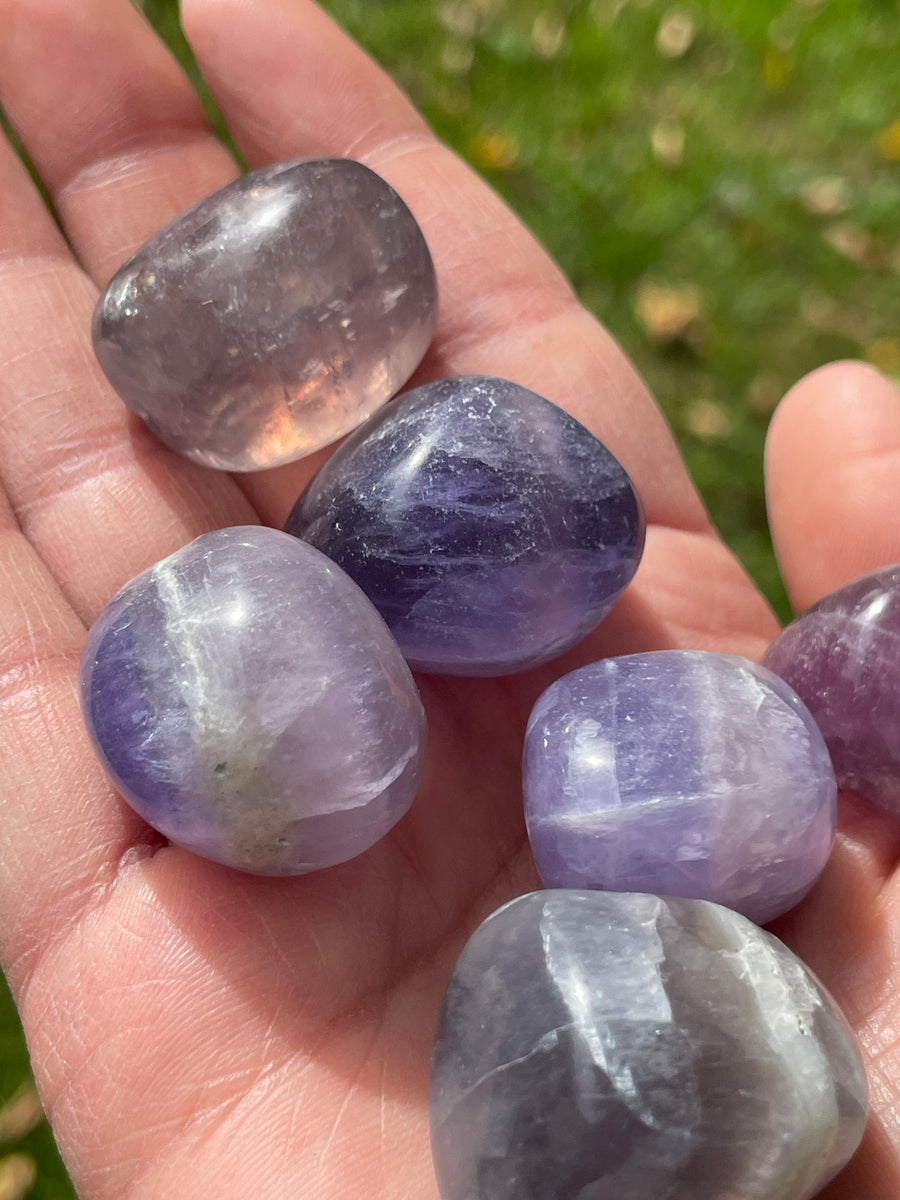 Fluorite colorful tumbles