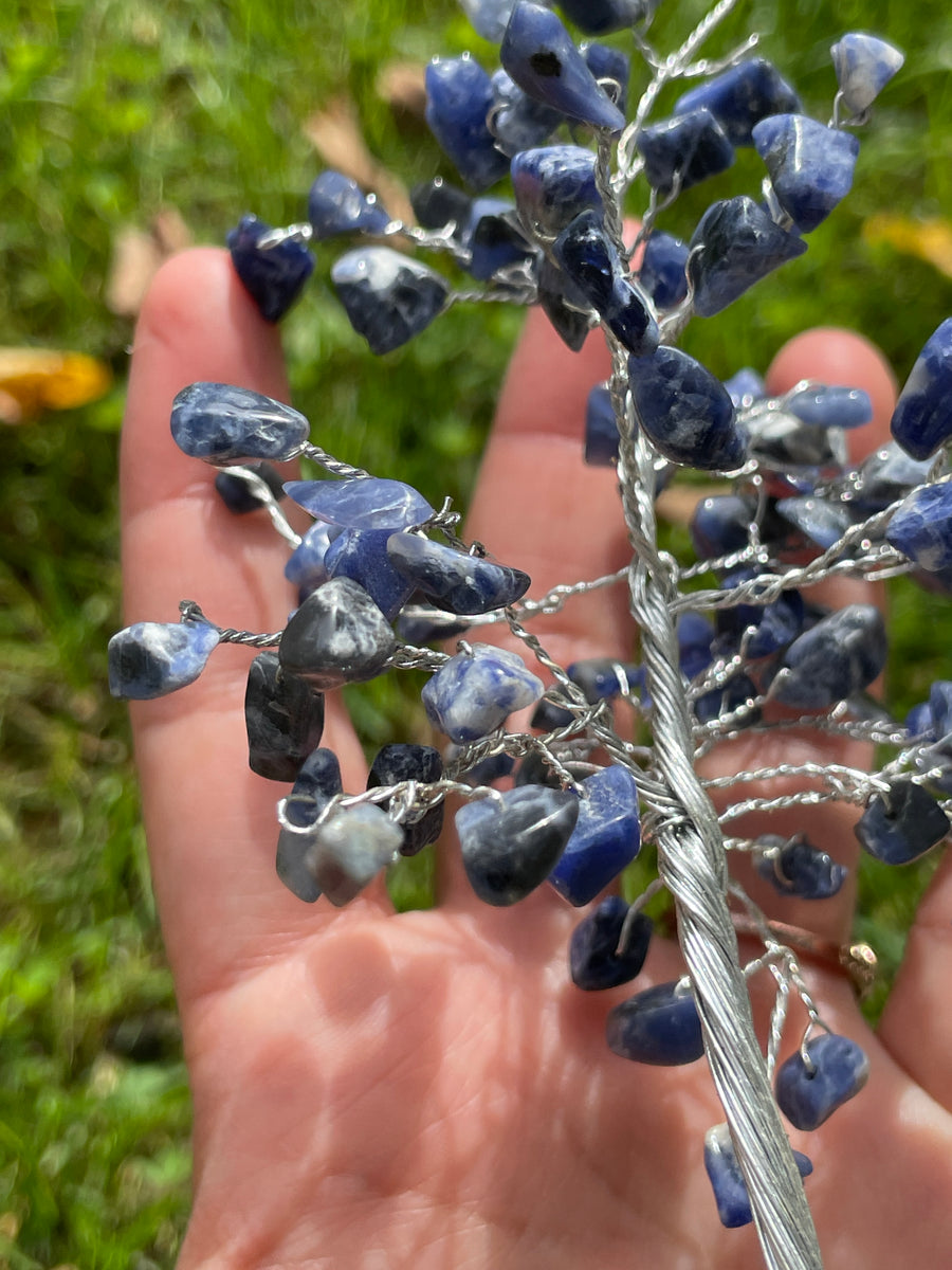 Crystal Trees with Orgone Pyramid Base 7 Inches(100 chips)