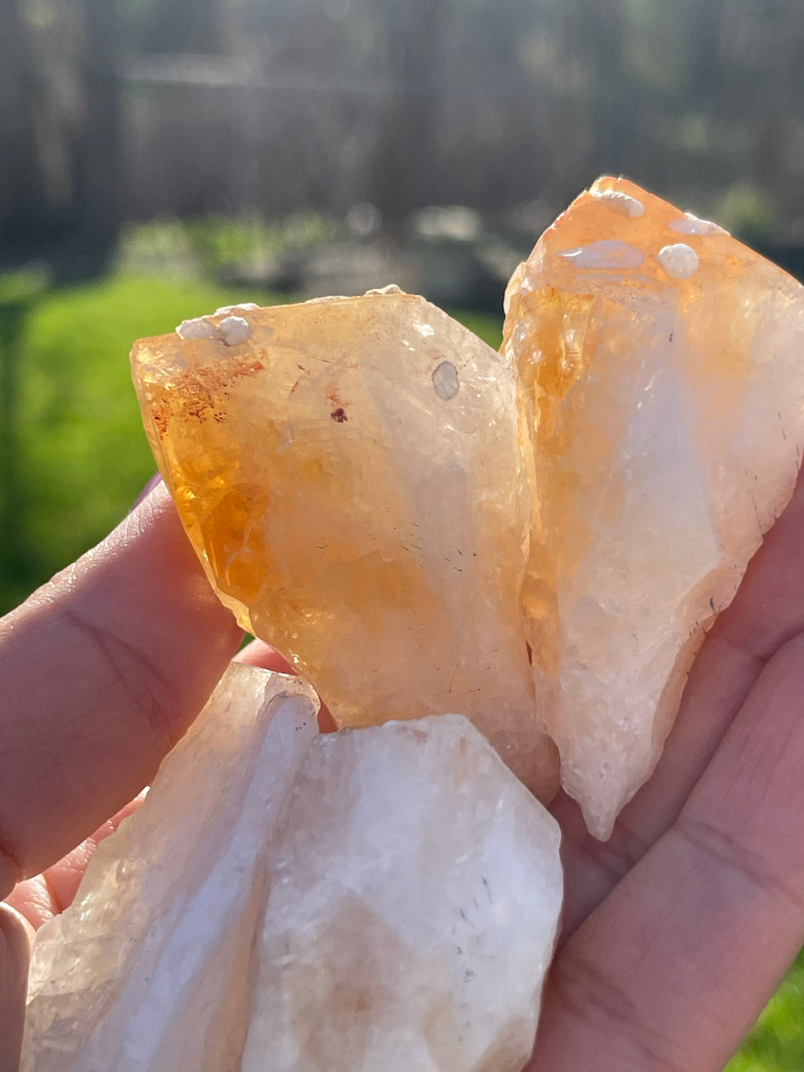 Citrine Points Slight imperfections