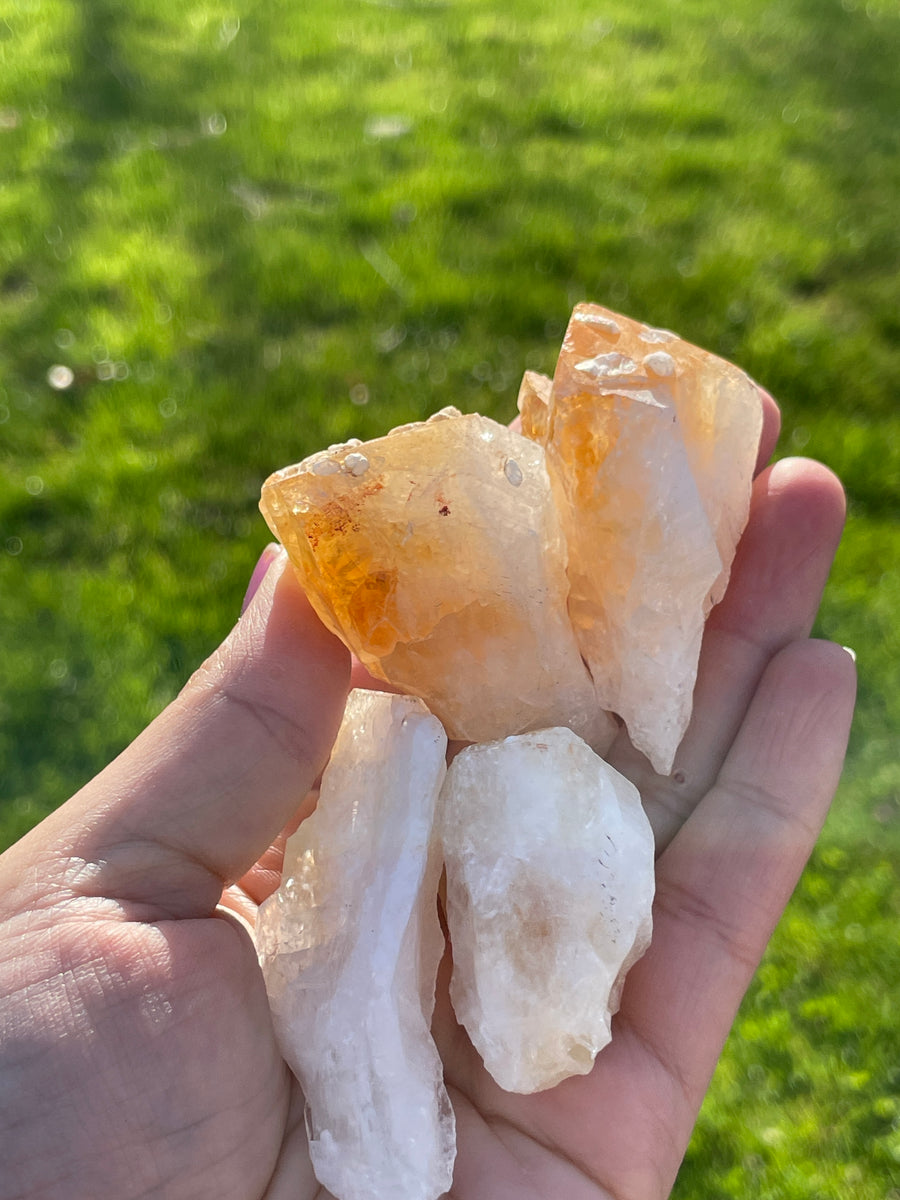 Citrine Points Slight imperfections