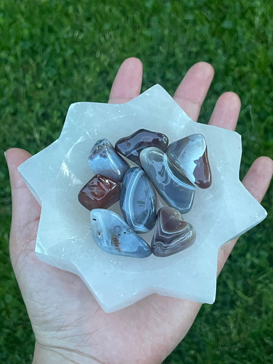 Selenite star dish bowl