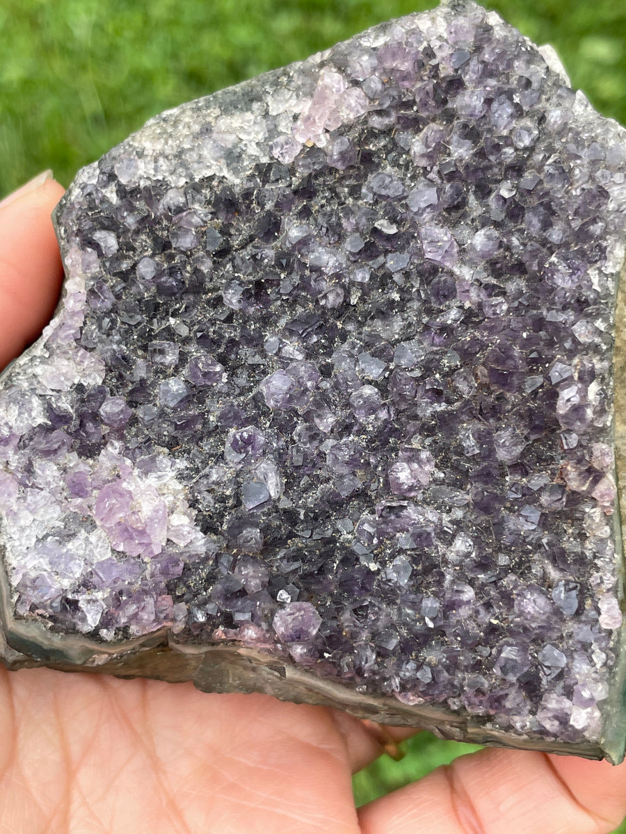 Raw Amethyst druzy specimen beautiful purple