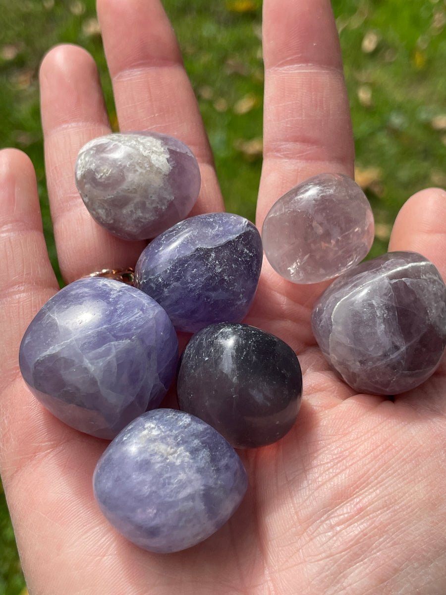 Fluorite colorful tumbles