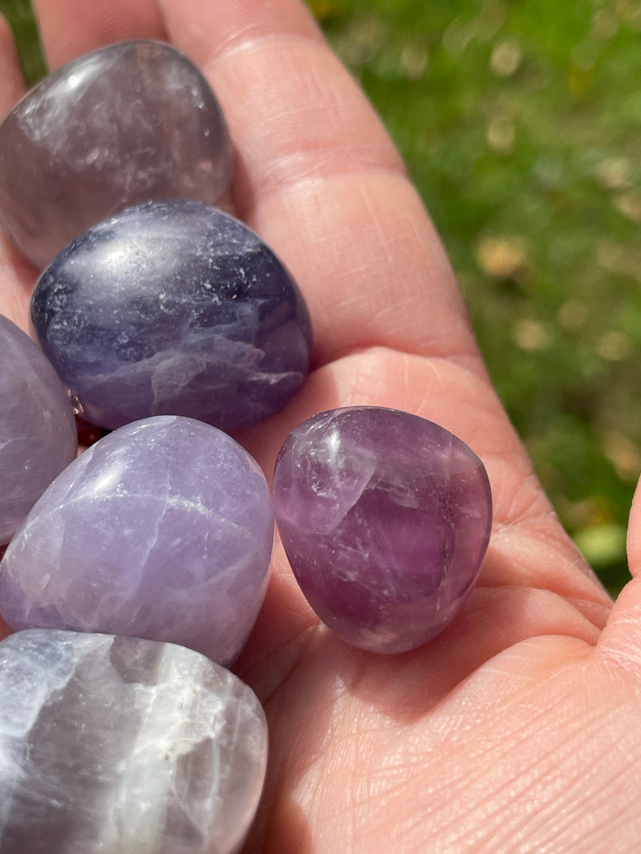 Fluorite colorful tumbles