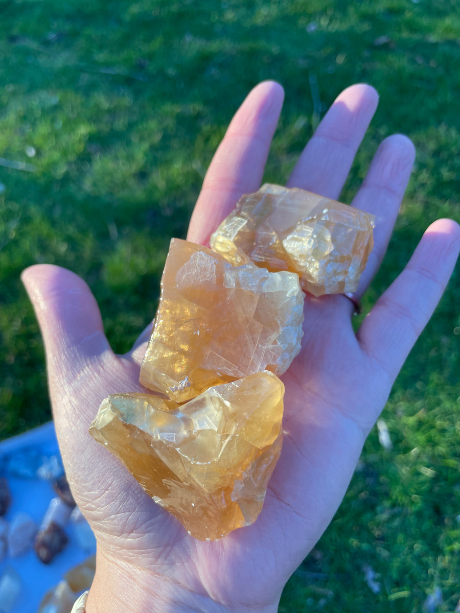 Honey Calcite Raw