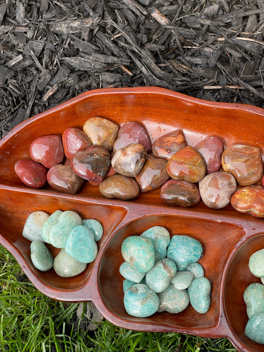 Amazonite pocket heart