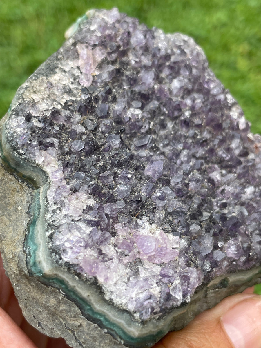 Raw Amethyst druzy specimen beautiful purple