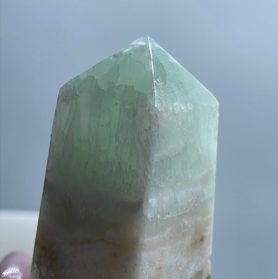 Caribbean calcite tower 4.4” tall