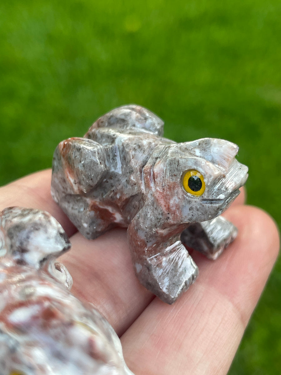 Frog carving soapstone