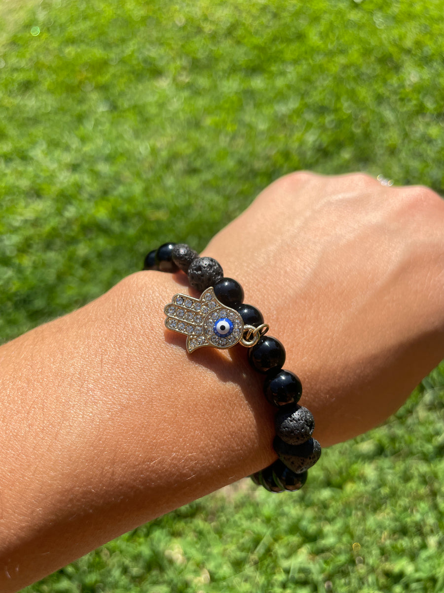 Evil eye bracelet protection and stress relief