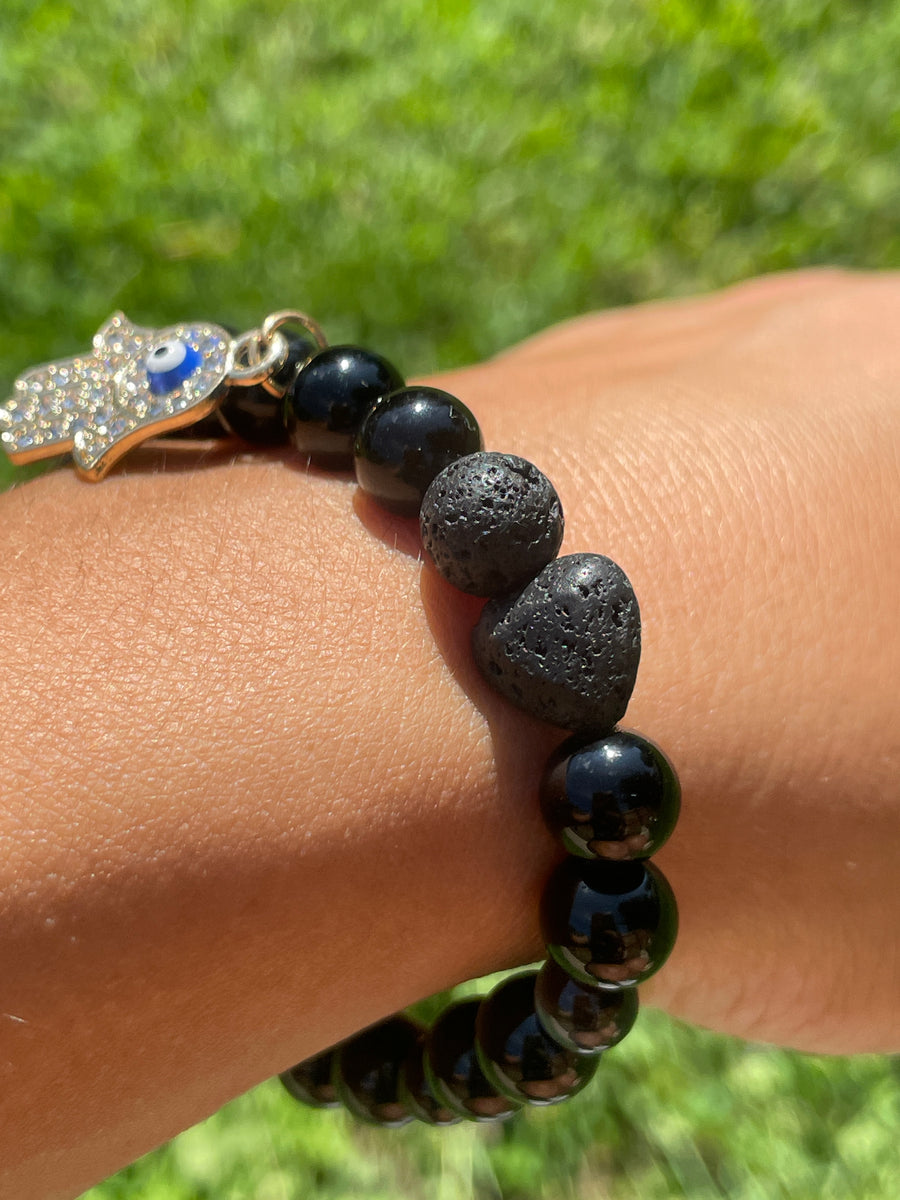 Evil eye bracelet protection and stress relief