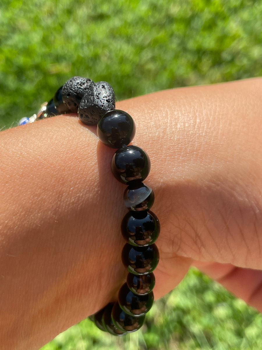 Evil eye bracelet protection and stress relief