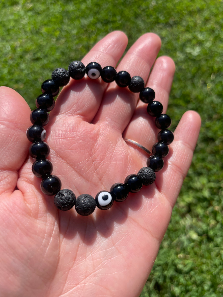 Evil eye bracelet protection and stress relief