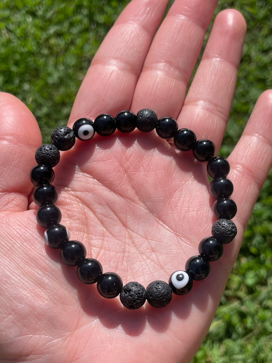 Evil eye bracelet protection and stress relief