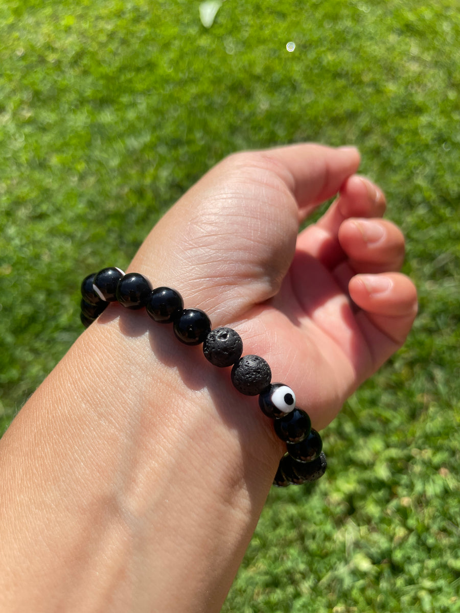 Evil eye bracelet protection and stress relief