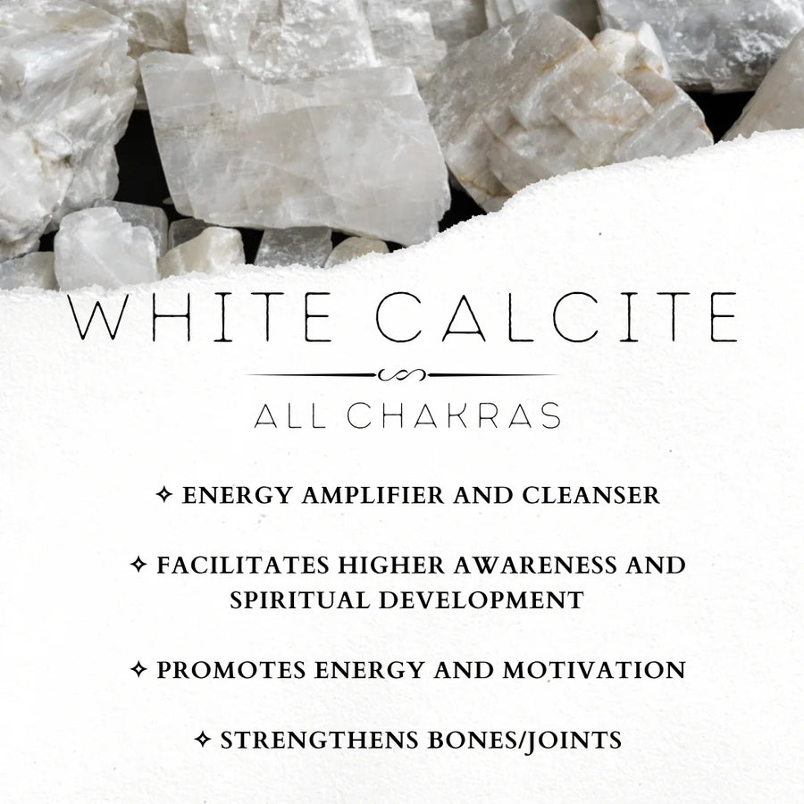 White calcite raw