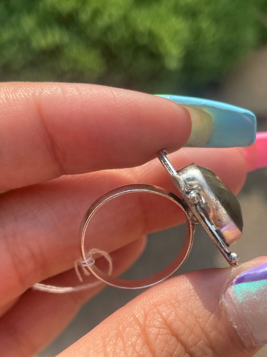 Labradorite Sterling silver ring size 7.5