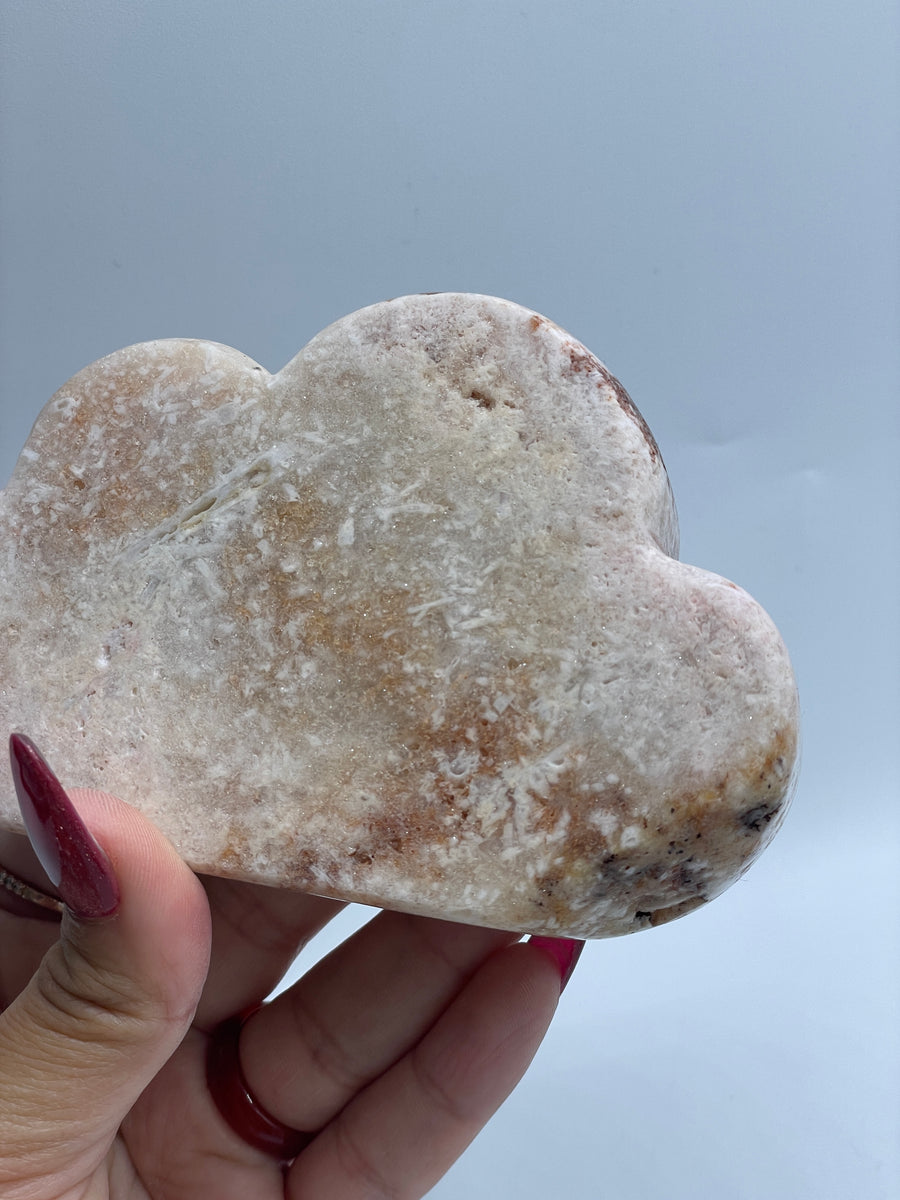 Large Pink Amethyst Cloud carving Large