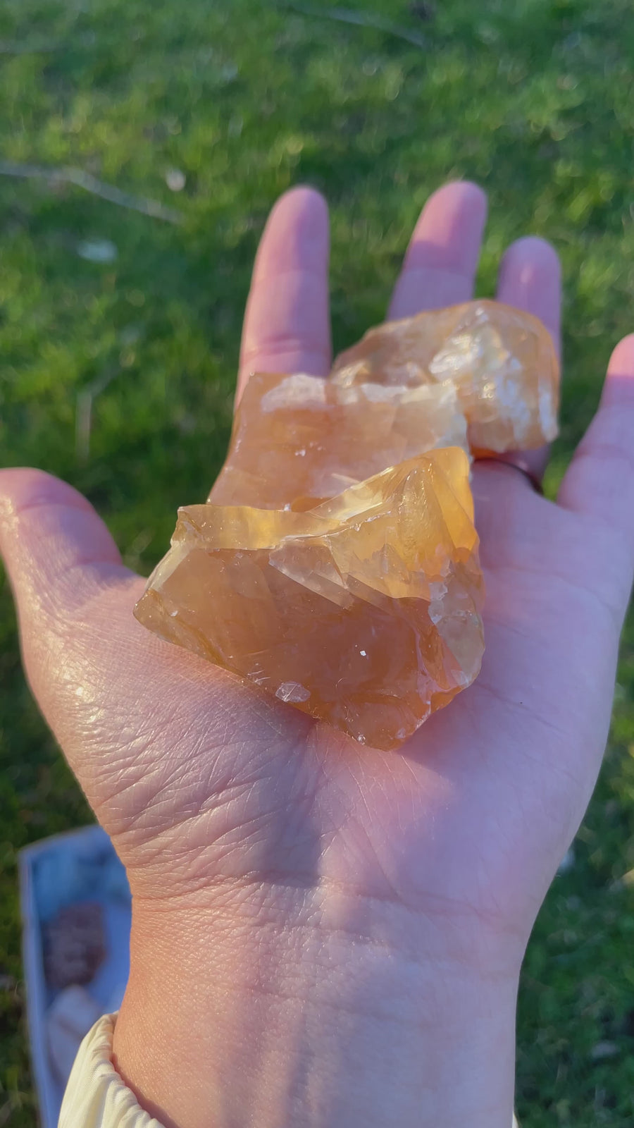 Honey Calcite Raw