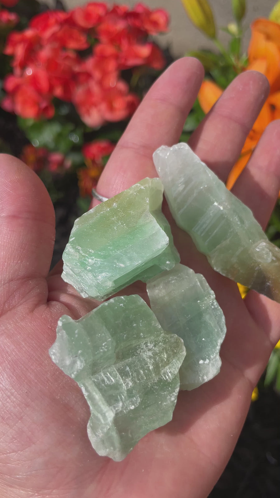 Lime green calcite